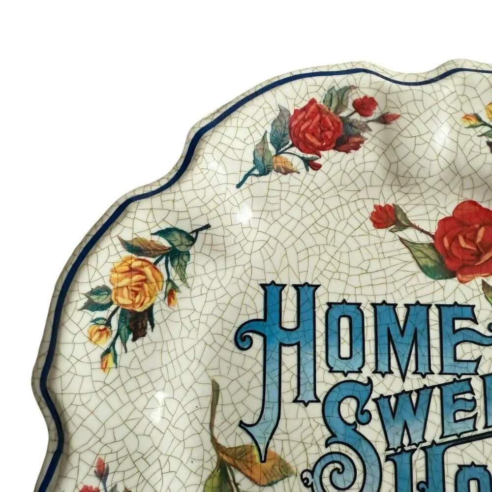 Lami Italy Plastic Melamine Wall Plate Hanging Decor Home Sweet Home Cottagecore